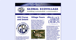 Desktop Screenshot of globalecovillage.com