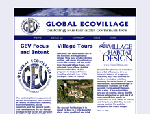 Tablet Screenshot of globalecovillage.com